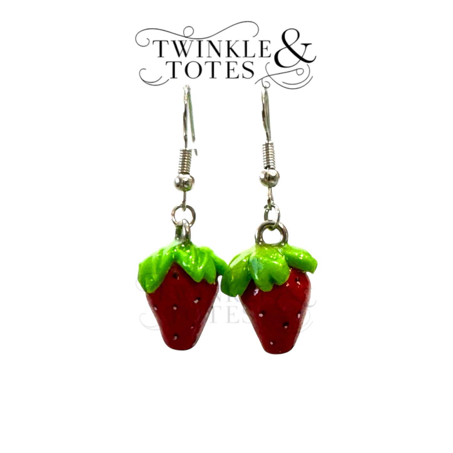 Sweet Strawberry Handmade Earrings