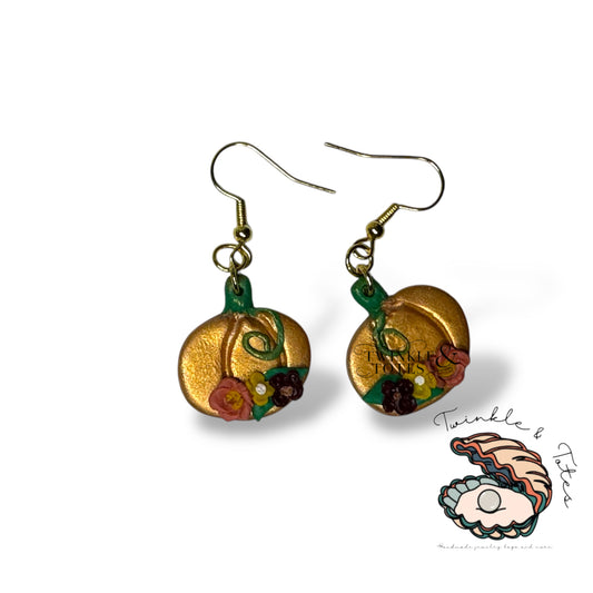 Pumpkin Bouquet Earrings