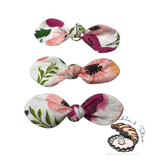 Mini Bow - Poppies