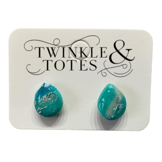 Turquoise Tear Drop Handmade Earrings